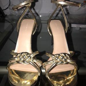 Zara gold heels